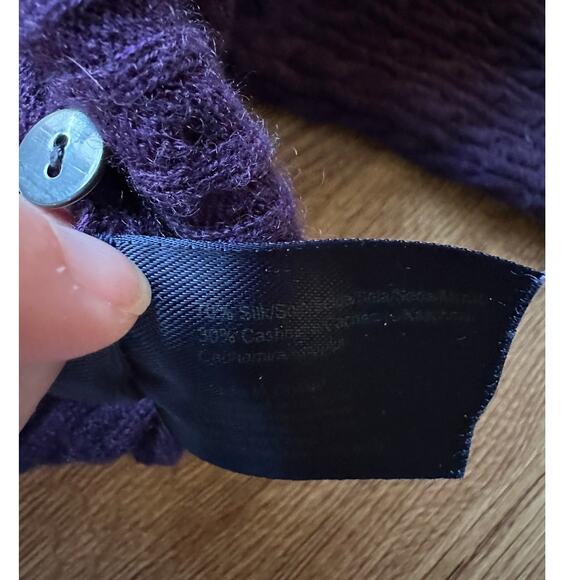 Brooks Brothers Cashmere & Silk Blend Cardigan Sweater Size M - Picture 3 of 6